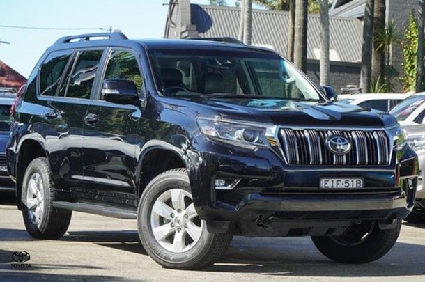 2020 Toyota Landcruiser Prado GXL in Black