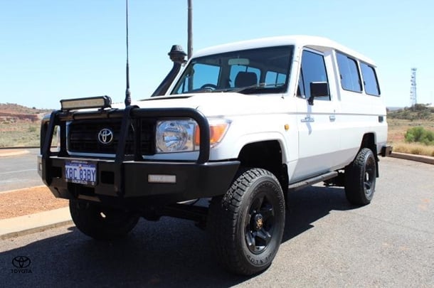 2010 Toyota Landcruiser Workmate Troopcarrier in White
