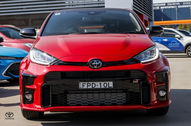 2024 Toyota Yaris GR in Red