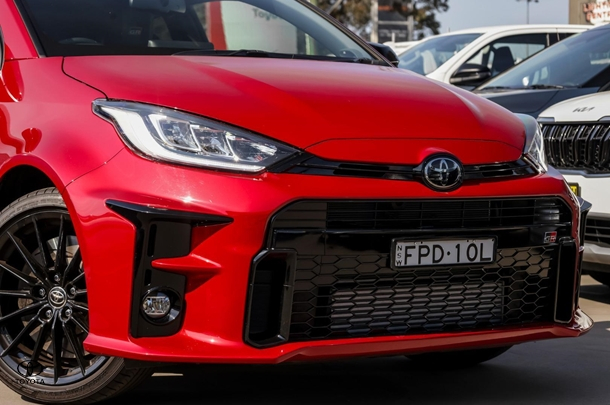 2024 Toyota Yaris GR in Red