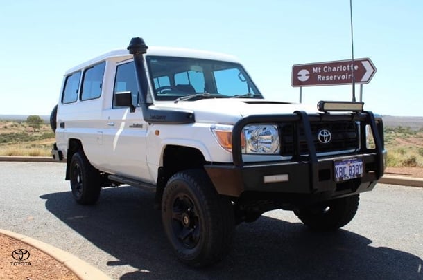 2010 Toyota Landcruiser Workmate Troopcarrier in White