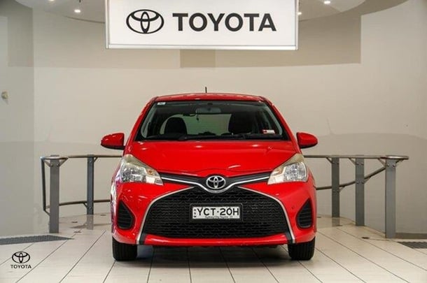 2014 Toyota Yaris Ascent in Red