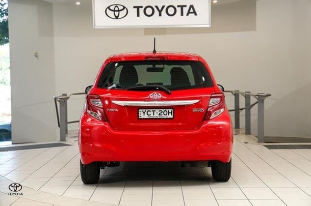 2014 Toyota Yaris Ascent in Red