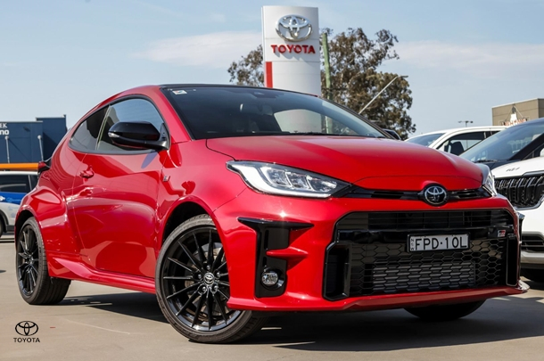 2024 Toyota Yaris GR in Red