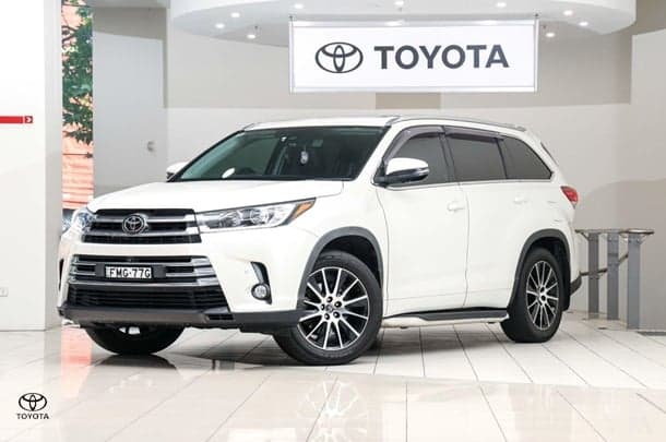 2019 Toyota Kluger Grande in White