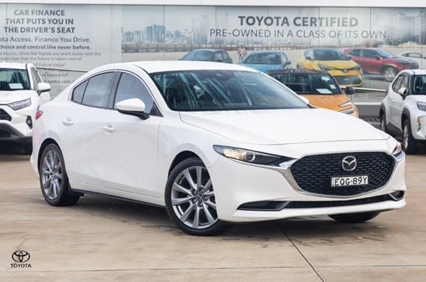 2021 Mazda 3 G25 GT in Snowflake White Pearl Mica