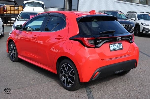 2025 Toyota Yaris ZR Hybrid in Red