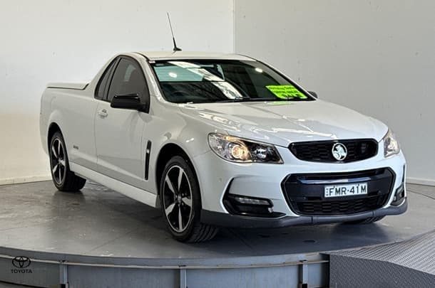 2016 Holden Ute SV6 Black in White