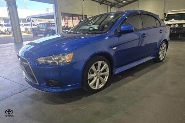 2014 Mitsubishi Lancer GSR in Blue