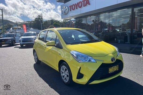 2019 Toyota Yaris Ascent in Yellow