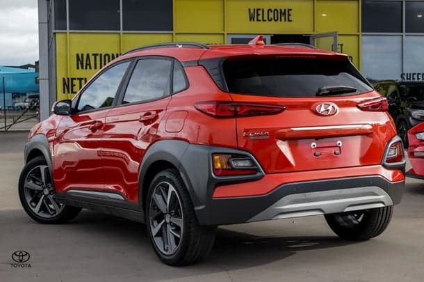 2019 Hyundai Kona Highlander in Orange