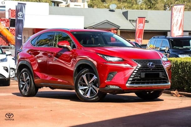 2021 Lexus NX Sports Luxury in Red