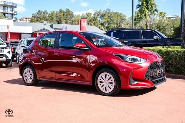 2024 Toyota Yaris Ascent Sport in Red