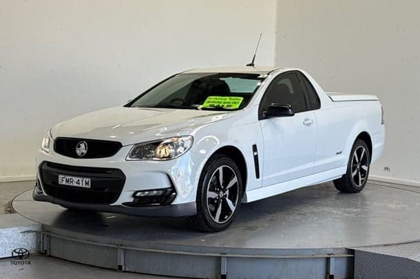 2016 Holden Ute SV6 Black in White