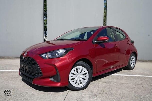 2024 Toyota Yaris Ascent Sport in Red