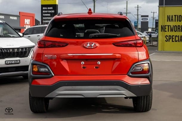 2019 Hyundai Kona Highlander in Orange