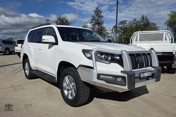 2019 Toyota Landcruiser Prado GXL in White