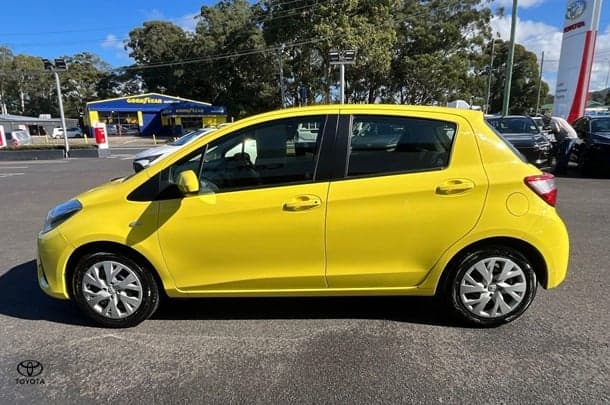 2019 Toyota Yaris Ascent in Yellow