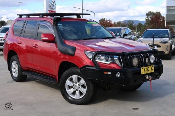 2019 Toyota Landcruiser Prado GXL in Red