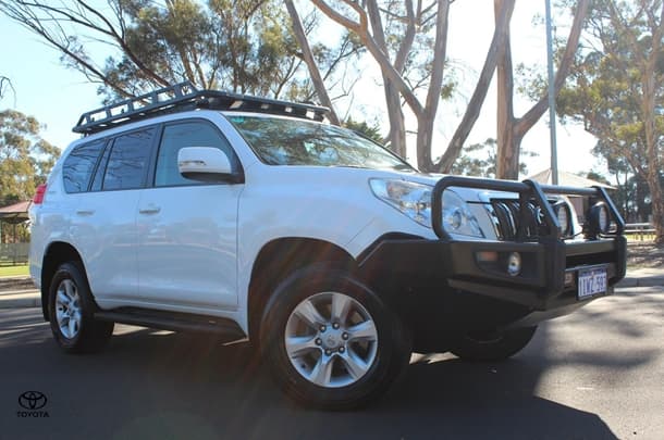 2013 Toyota Landcruiser Prado GXL in White