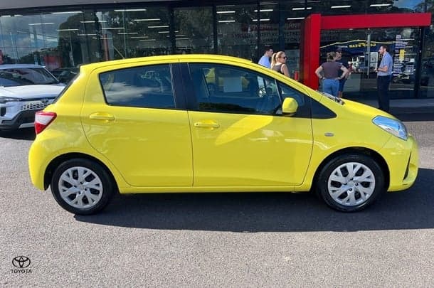 2019 Toyota Yaris Ascent in Yellow