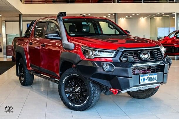 2021 Toyota Hilux Rugged X in Red