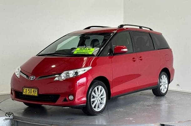 2019 Toyota Tarago GLX in Red