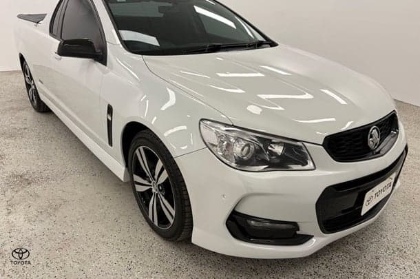 2016 Holden Ute SV6 Black in White