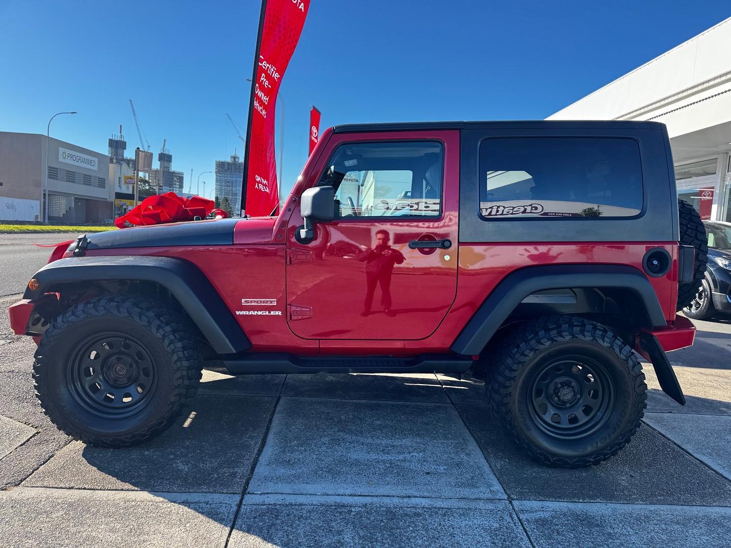 2010 Jeep Wrangler Sport in Red