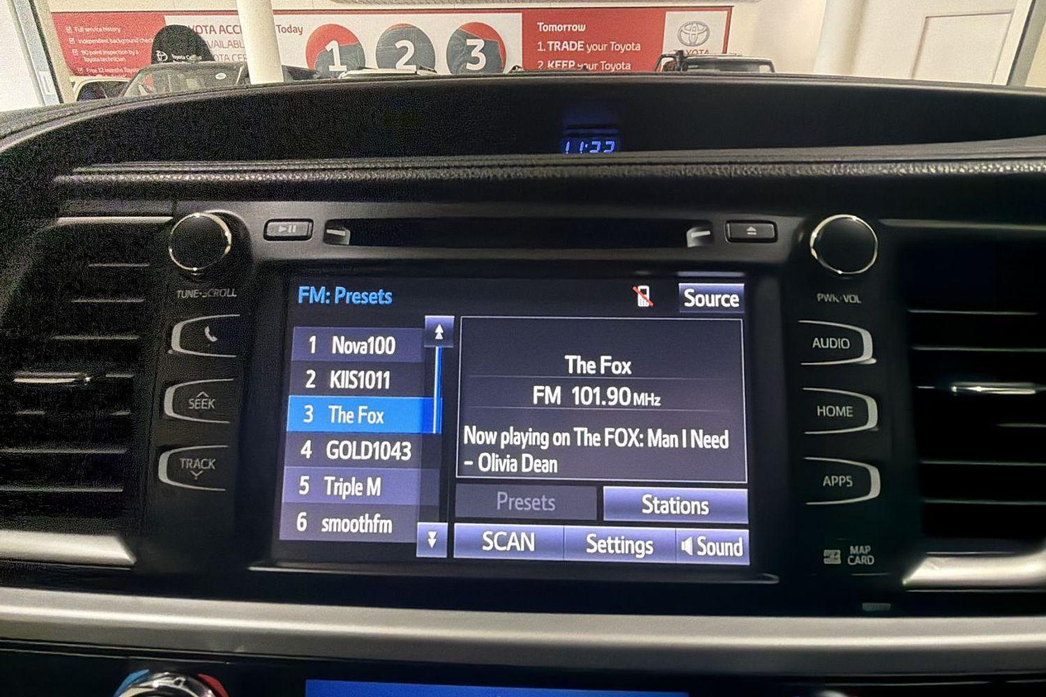 2017 Toyota Kluger 4x2 GXL in Black