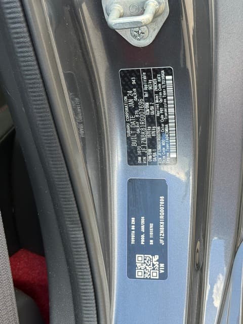 2024 Toyota GR86 GTS in Grey