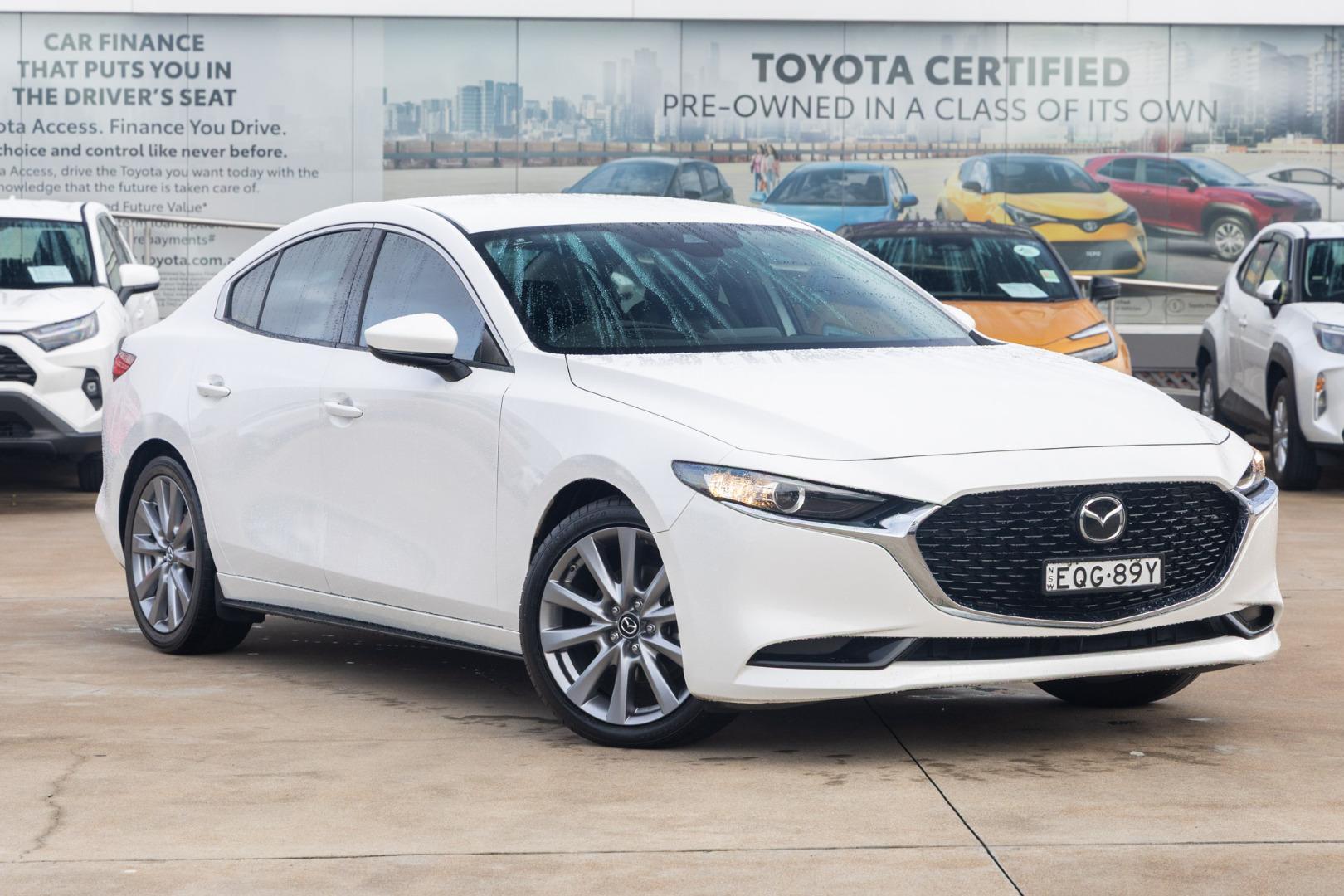 2021 Mazda 3 G25 GT in Snowflake White Pearl Mica
