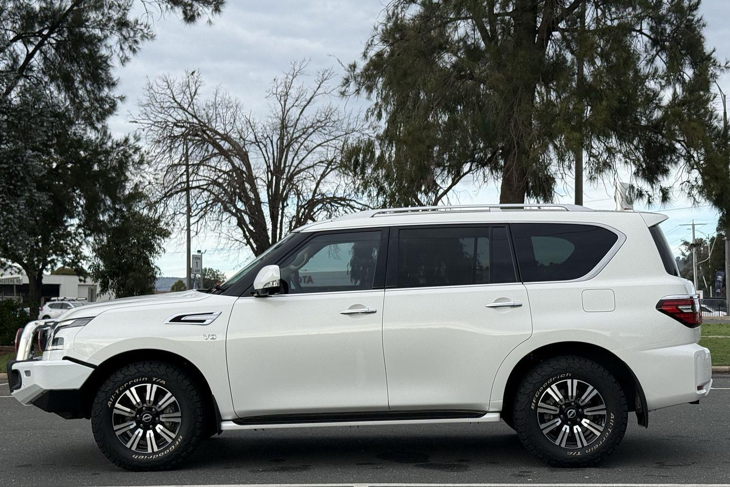 2021 Nissan Patrol Ti-L in Moonstone White