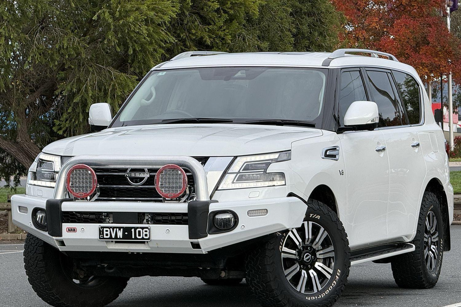 2021 Nissan Patrol Ti-L in Moonstone White
