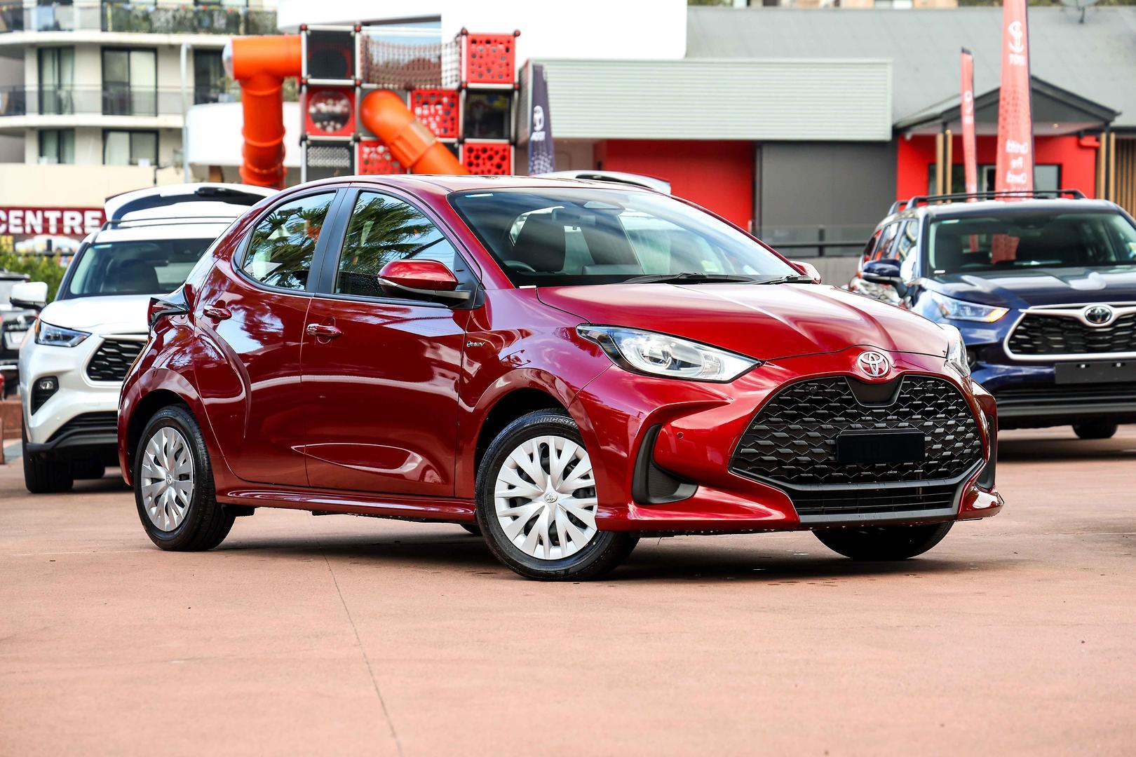 2025 Toyota Yaris Ascent Sport in Red