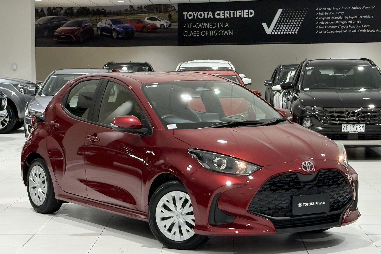 2025 Toyota Yaris Ascent Sport in Red