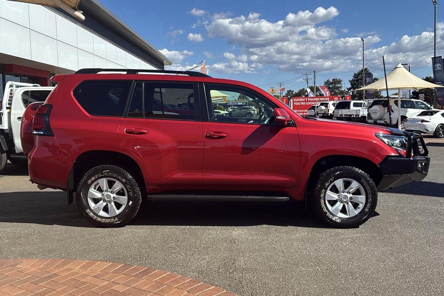 2021 Toyota Landcruiser Prado GXL in Red