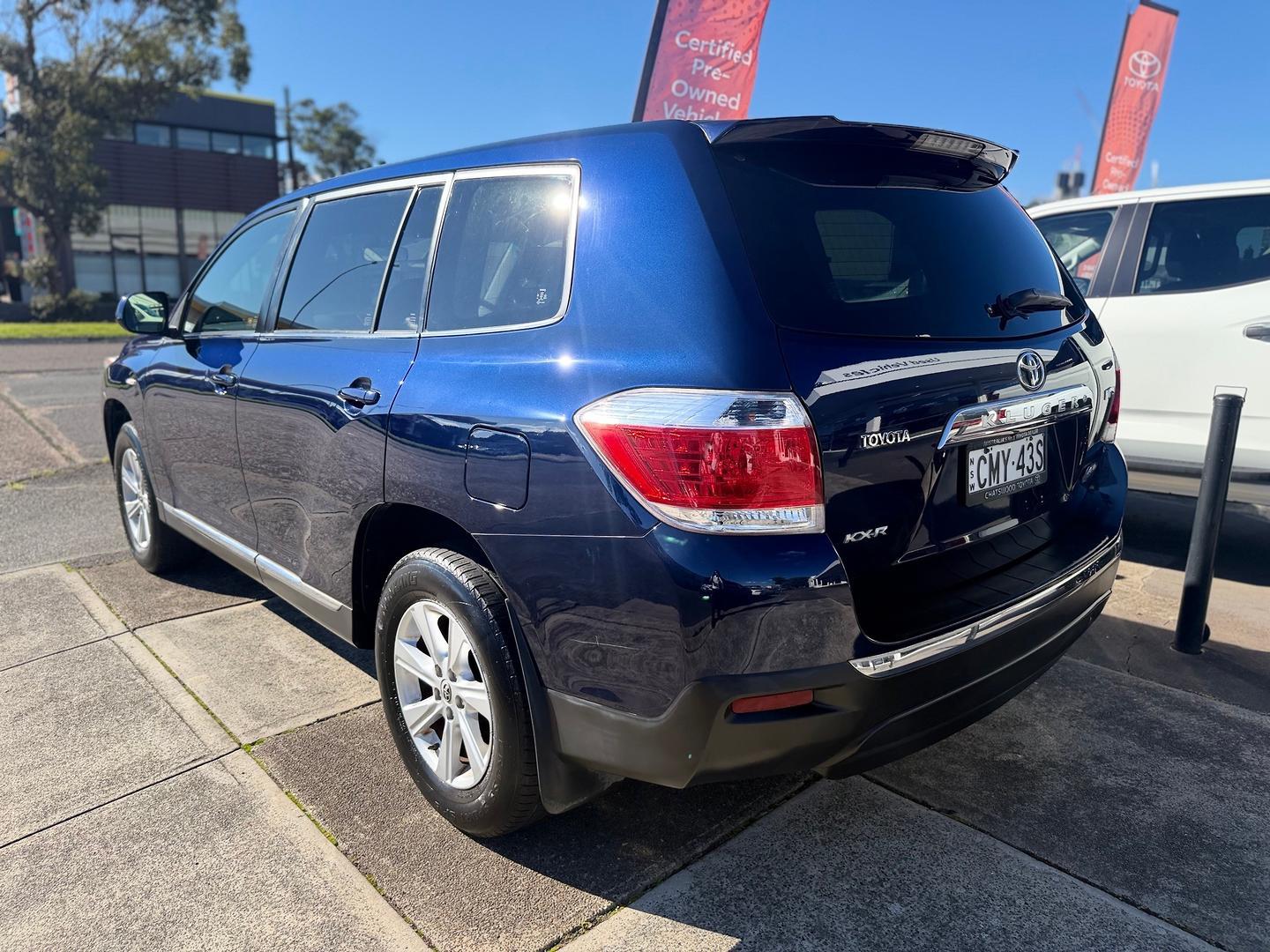 2013 Toyota Kluger AWD KX-R 7 Seat in Blue