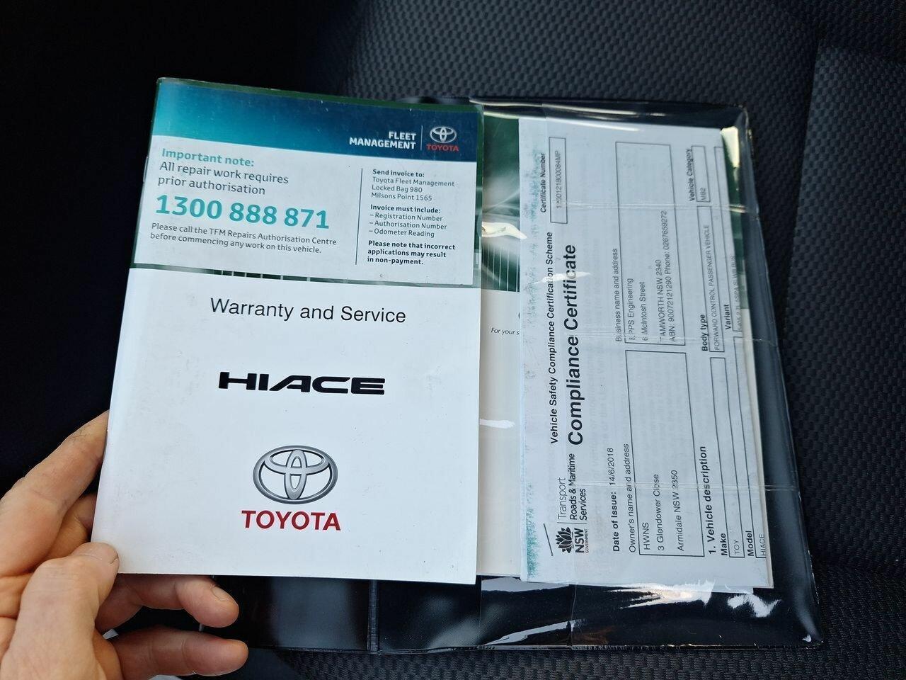 2018 Toyota Hiace SLWB in White