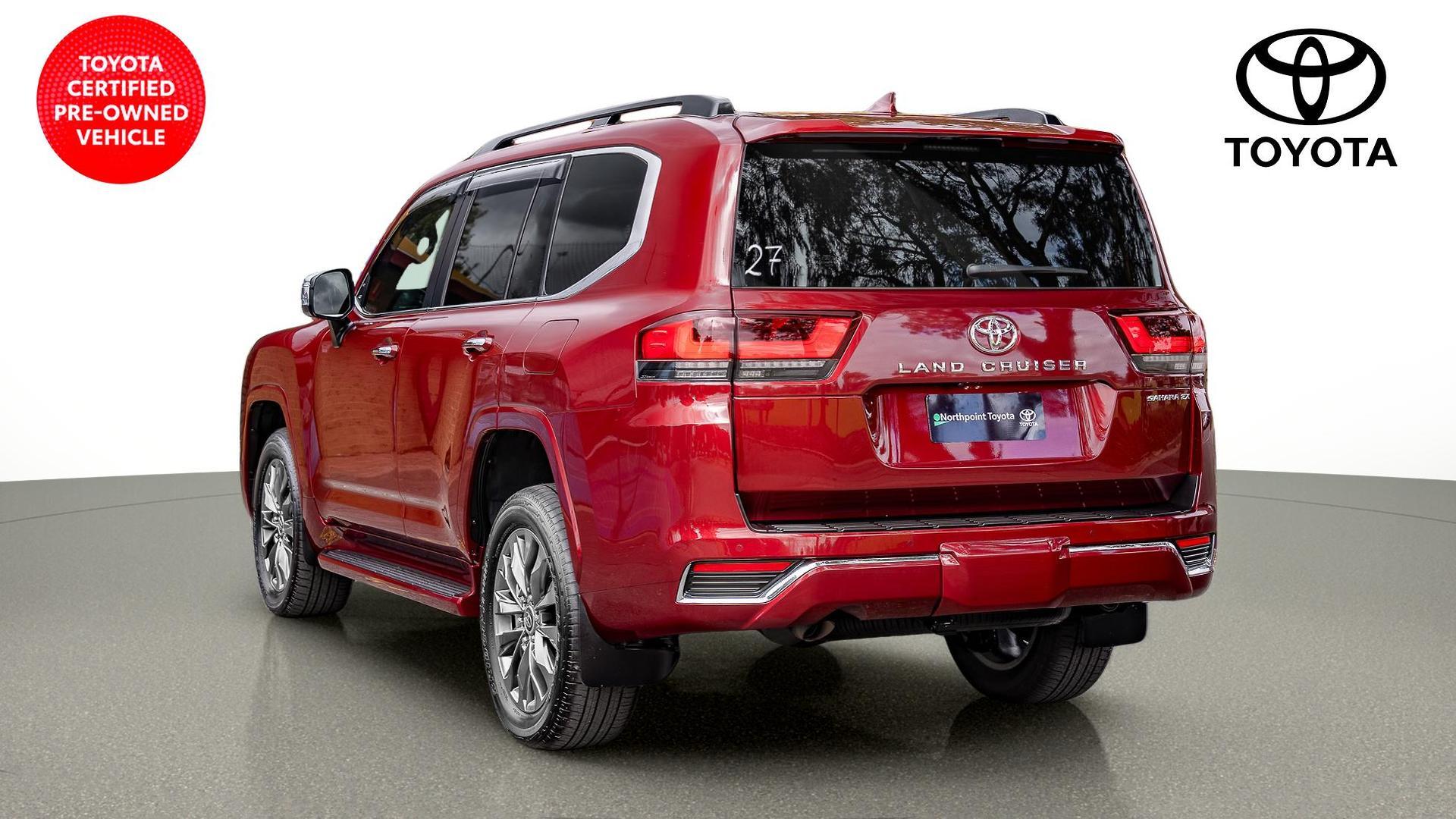 2023 Toyota Landcruiser Sahara ZX in Red