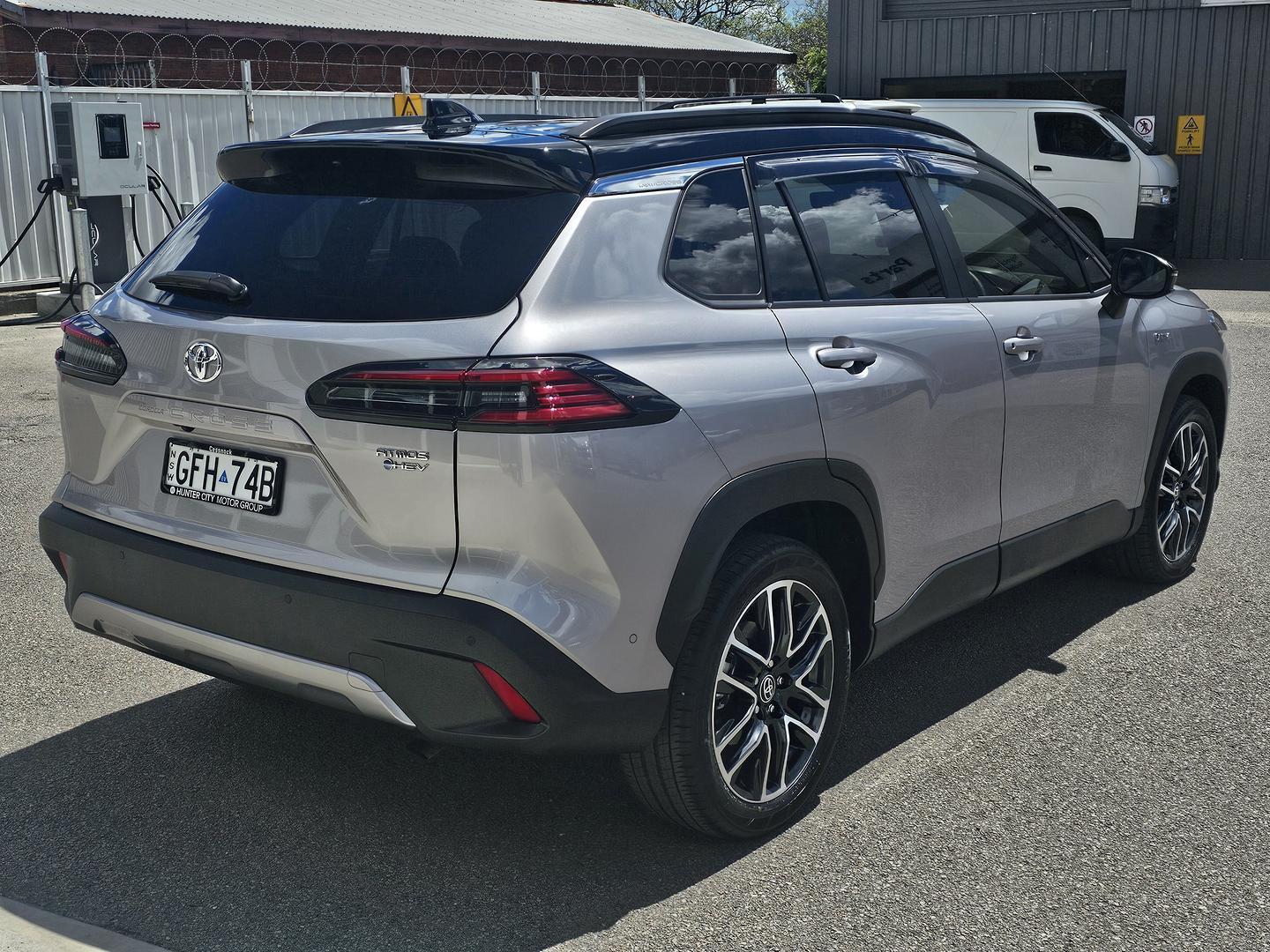 2025 Toyota Corolla Cross Atmos 2WD in Two Tone Silver