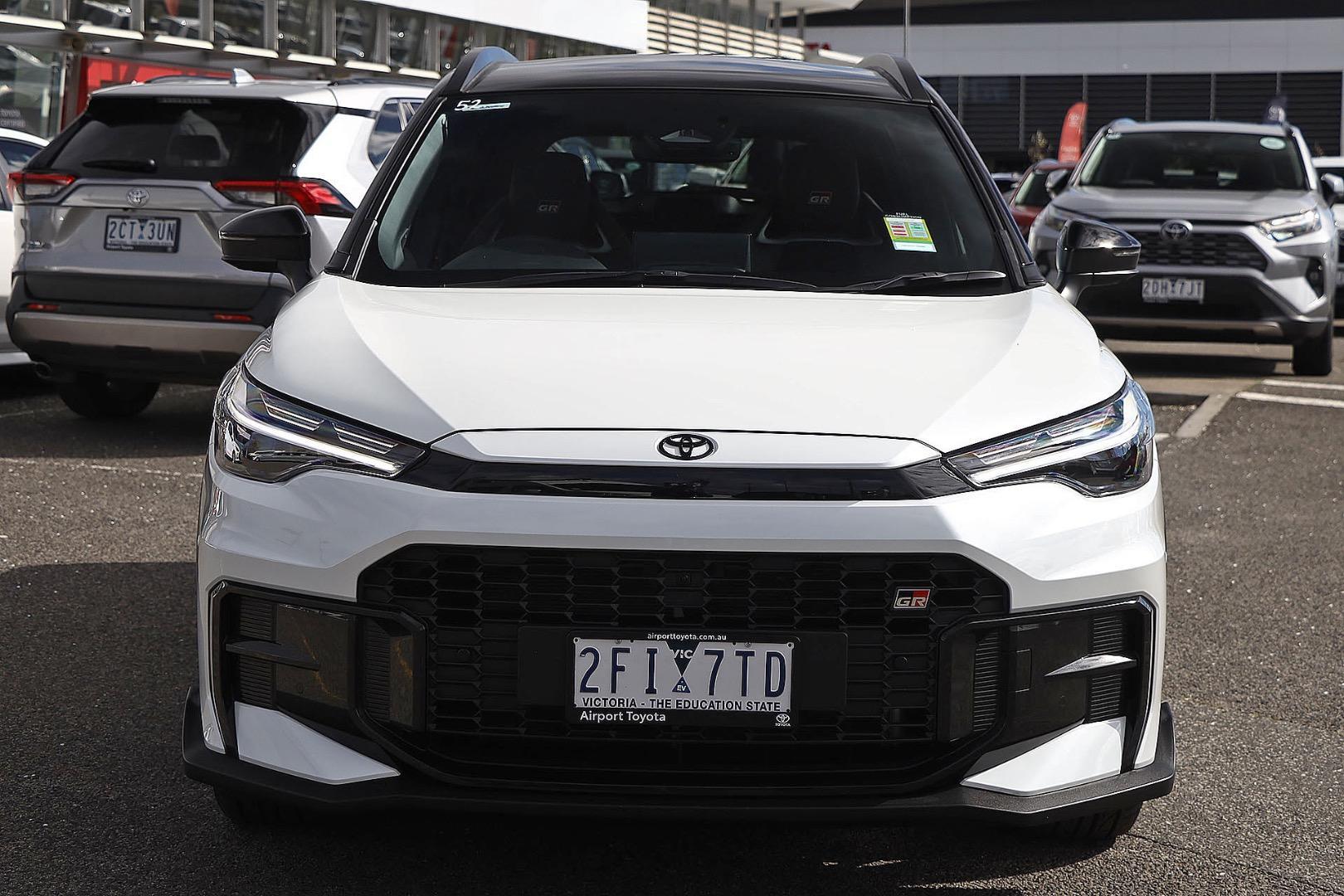 2026 Toyota Corolla Cross GR-S HV AWD in Two Tone White