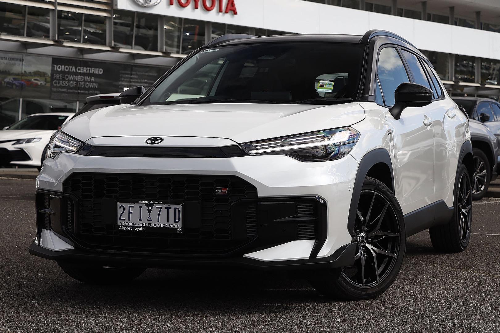 2026 Toyota Corolla Cross GR-S HV AWD in Two Tone White