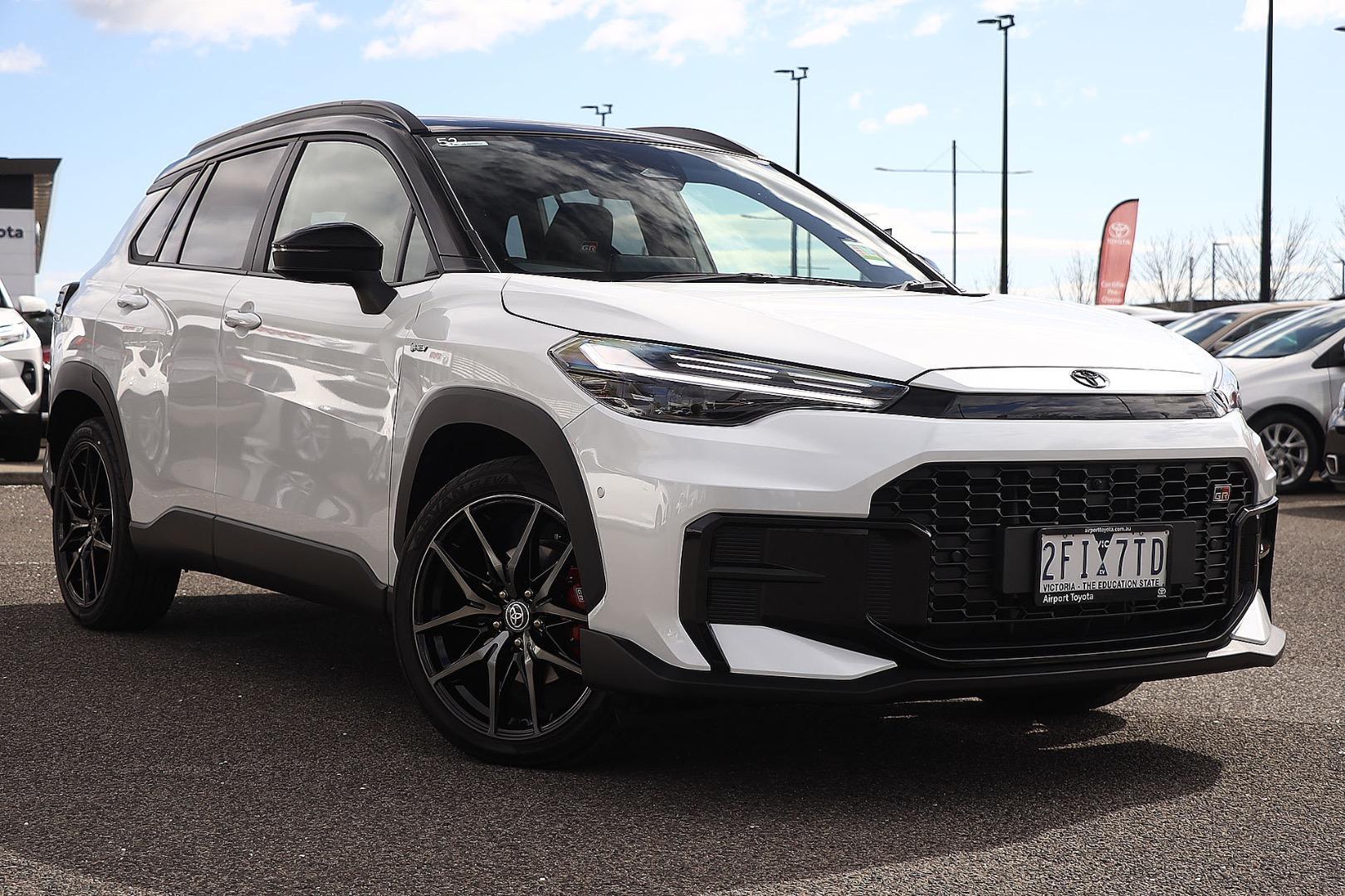 2026 Toyota Corolla Cross GR-S HV AWD in Two Tone White