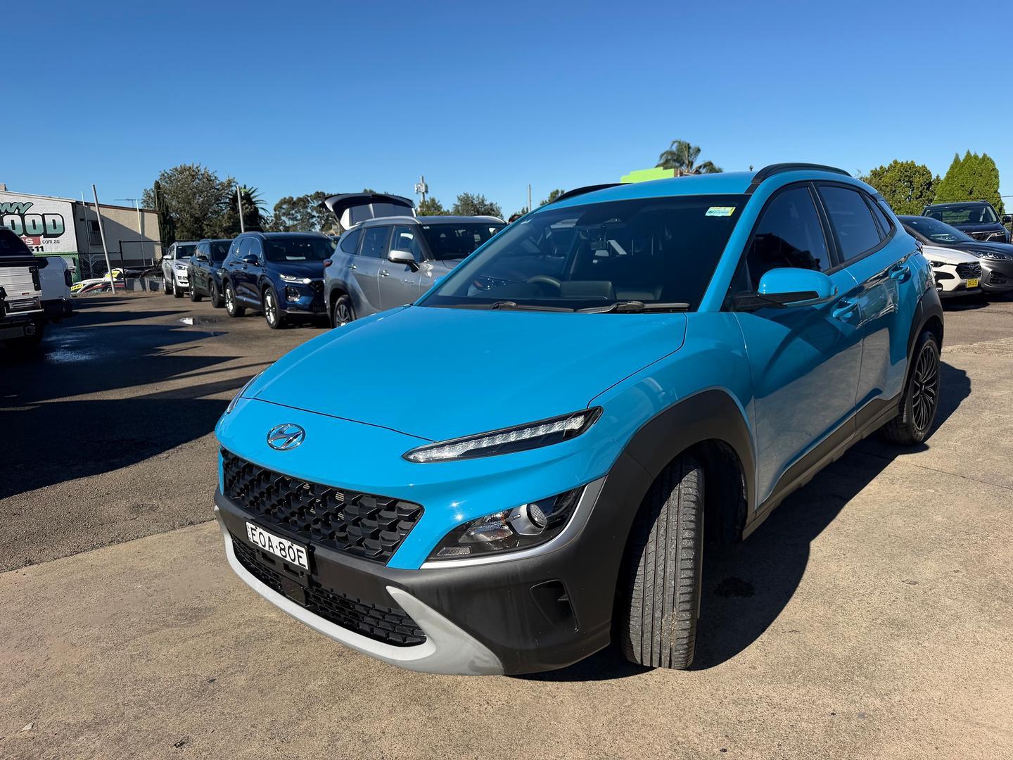2021 Hyundai Kona Base in Surfy Blue