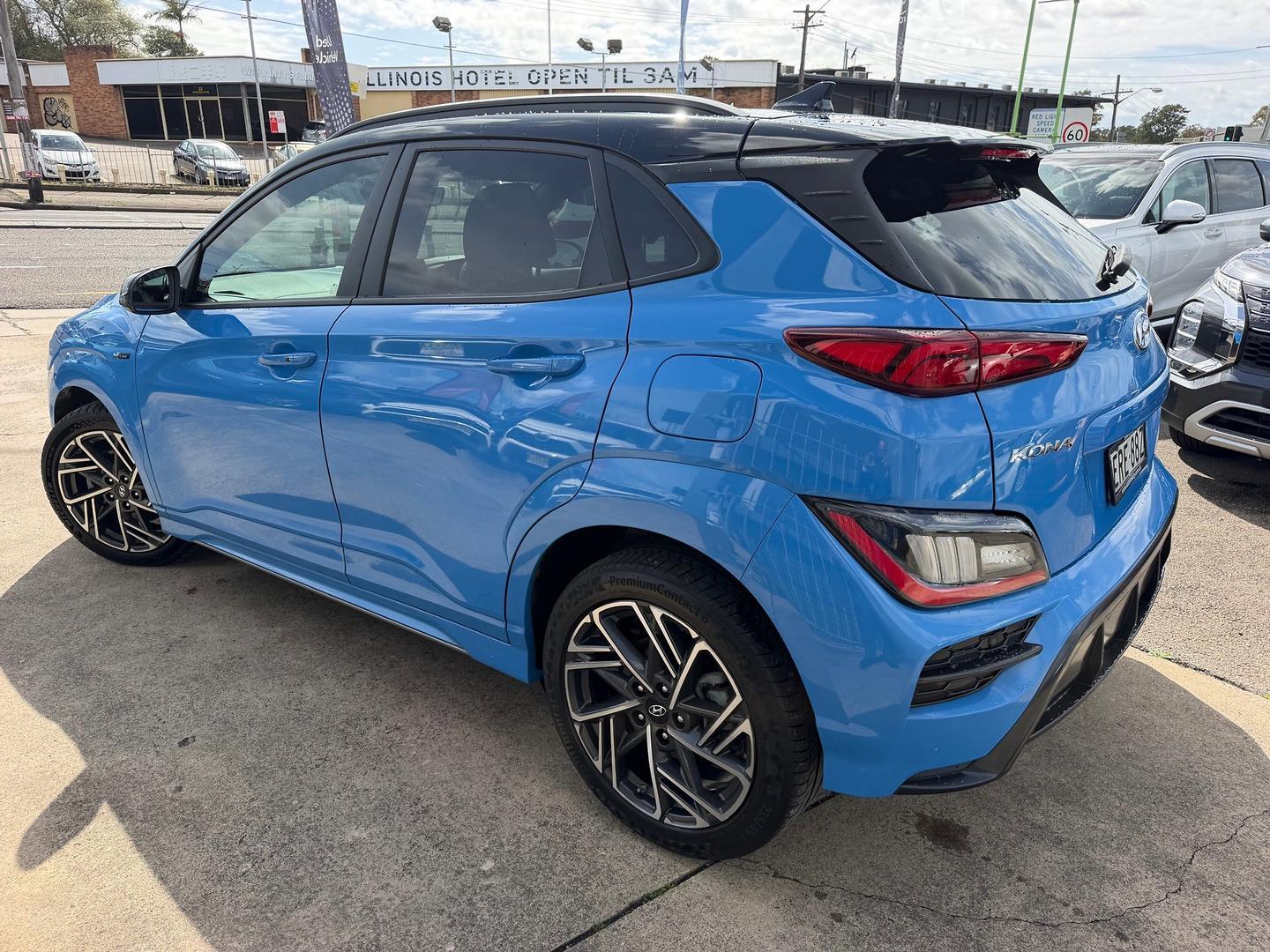 2021 Hyundai Kona N-Line Premium in Surfy Blue Ttr