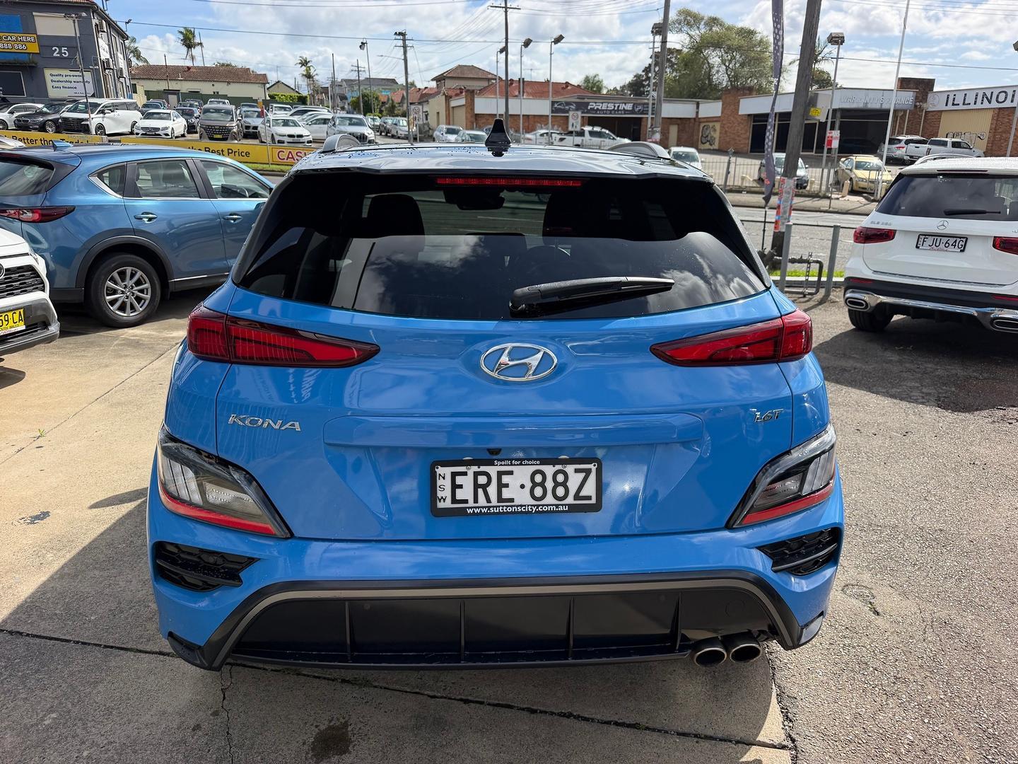 2021 Hyundai Kona N-Line Premium in Surfy Blue Ttr