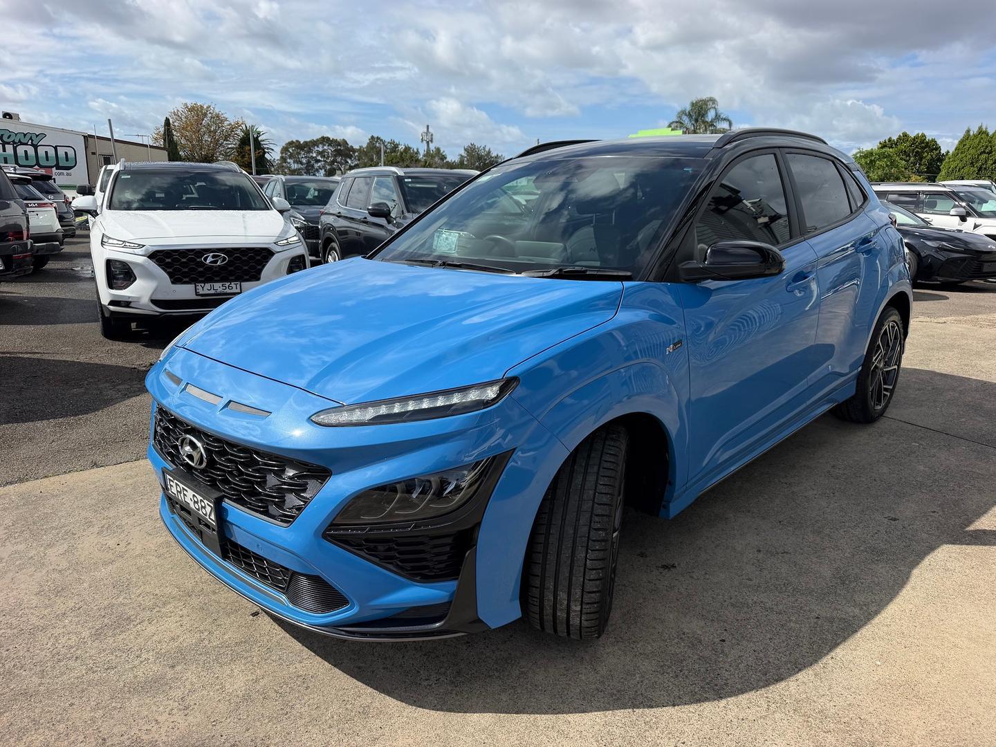 2021 Hyundai Kona N-Line Premium in Surfy Blue Ttr