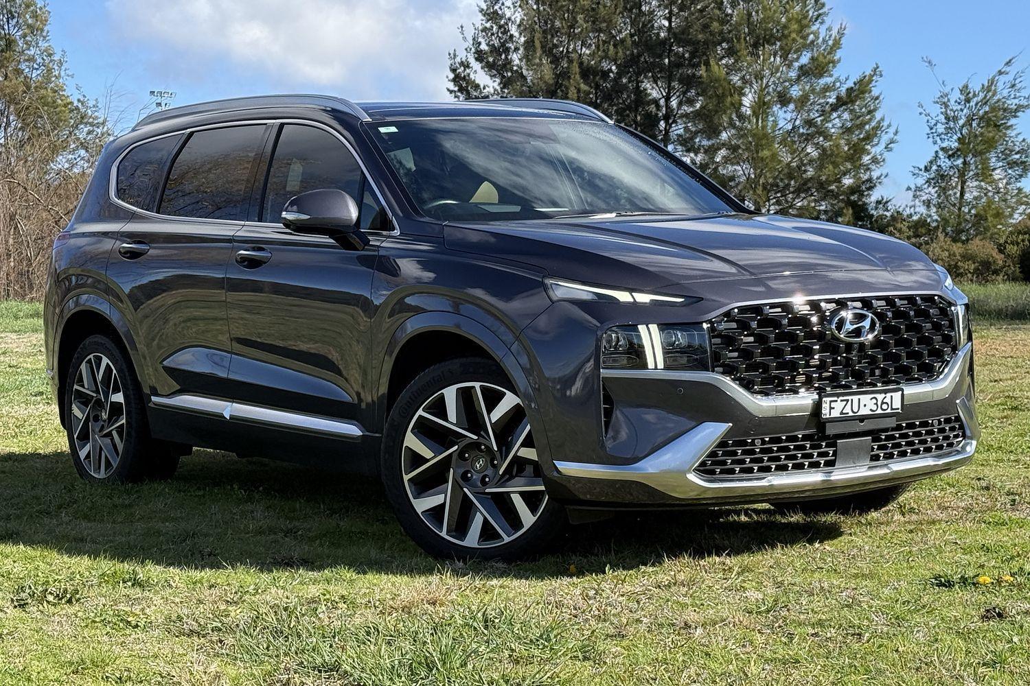 2021 Hyundai Santa Fe Highlander in Blue