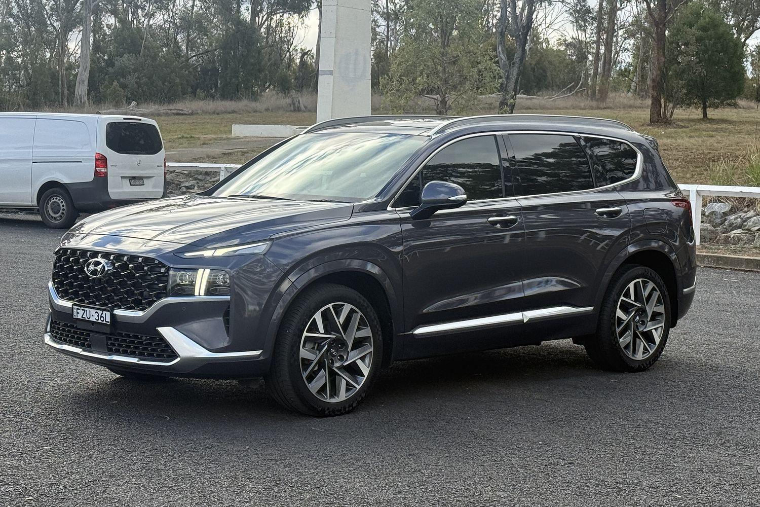 2021 Hyundai Santa Fe Highlander in Blue